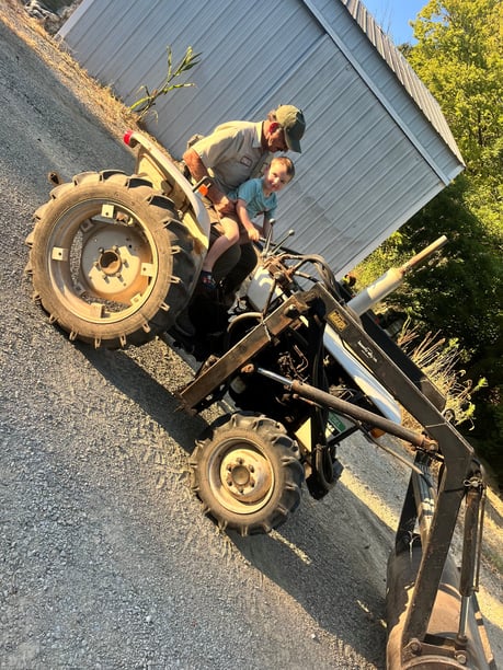 Grandpa and Tractor